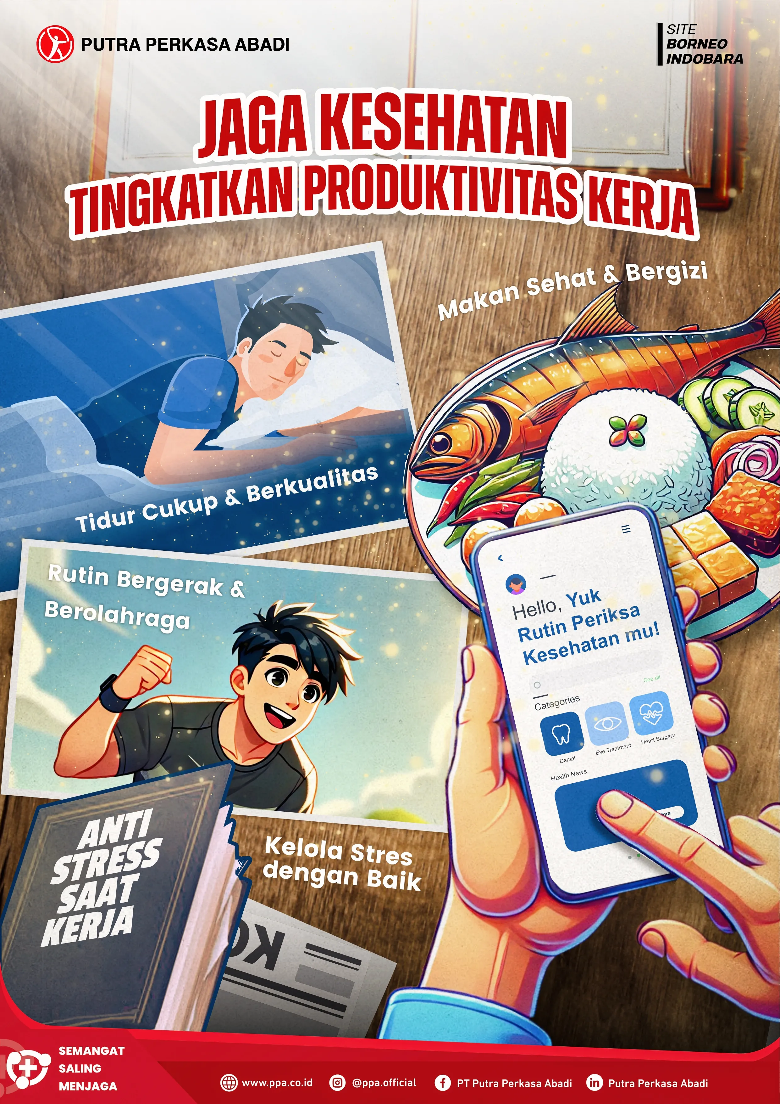 Jaga Kesehatan, Tingkatkan Produktivitas Kerja